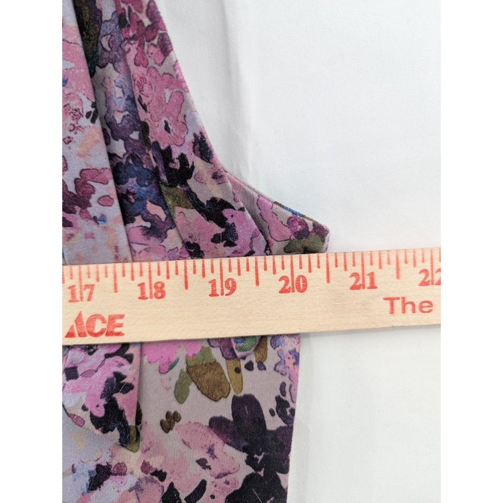 Nine Britton Dress Women's 1X Floral Print Sleeveless Tie Straps - Picture 2 of 7